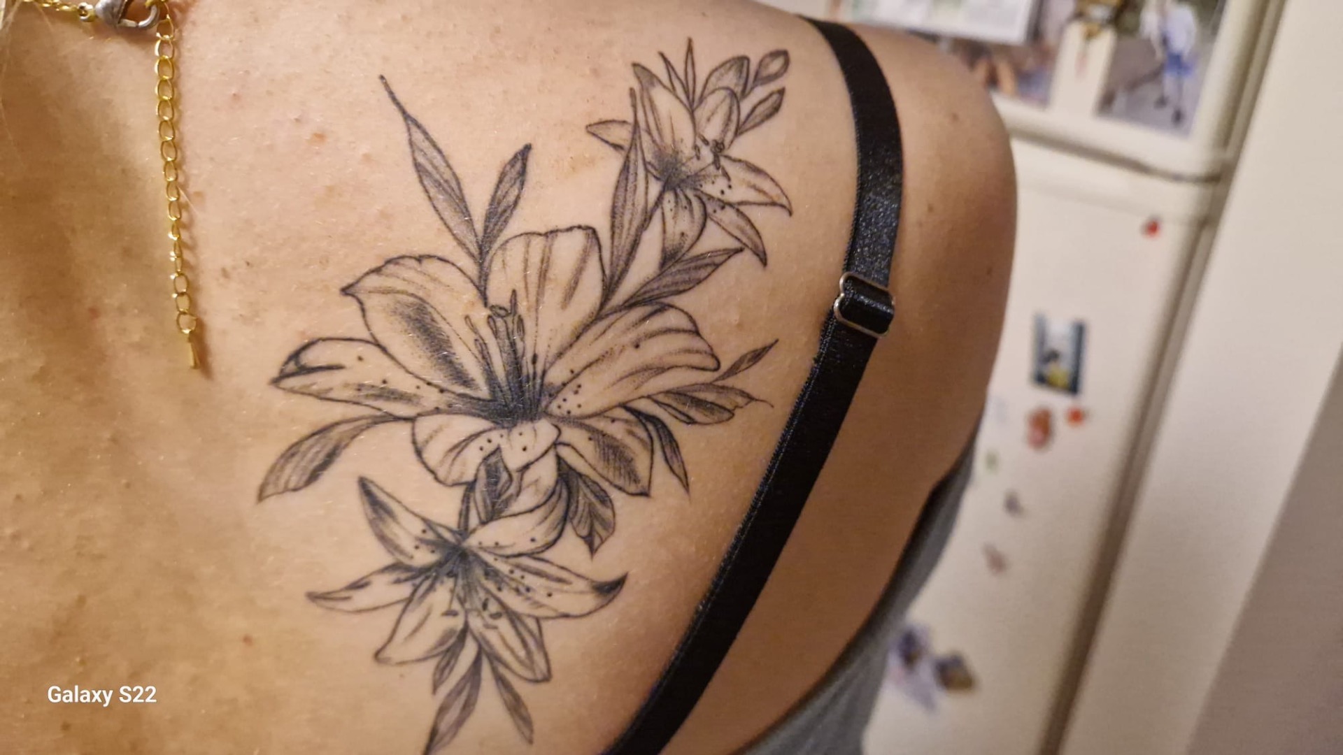 Klientes iesūtīts sadzijis tetovējums 